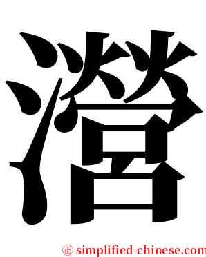 瀯 serif font