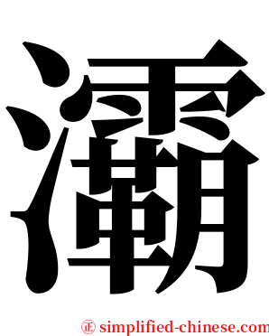 灞 serif font