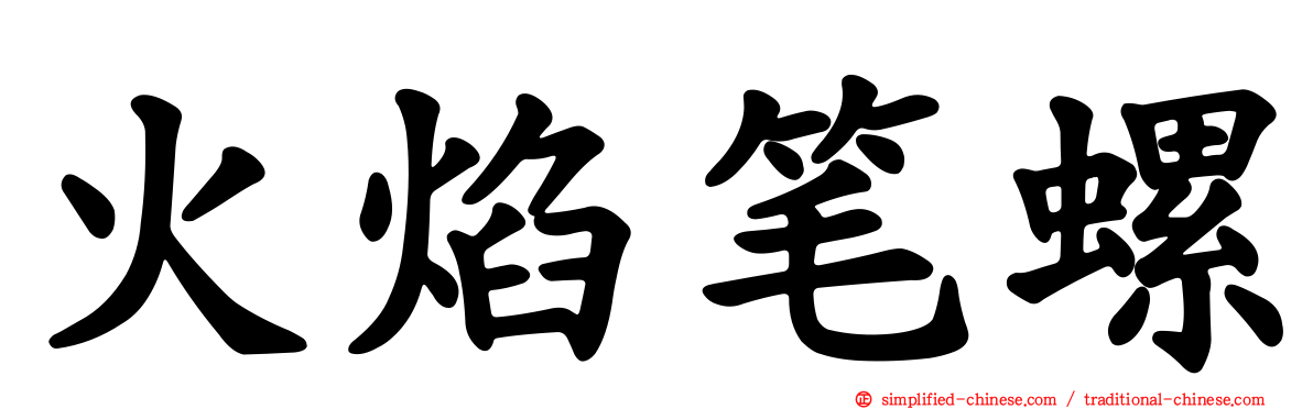 火焰笔螺