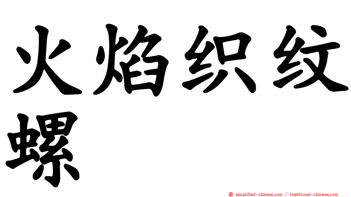 火焰织纹螺