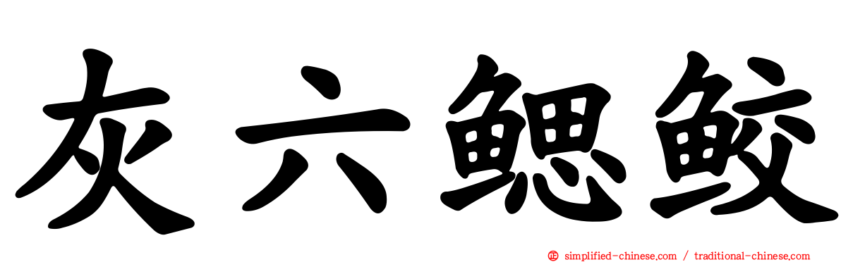 灰六鳃鲛