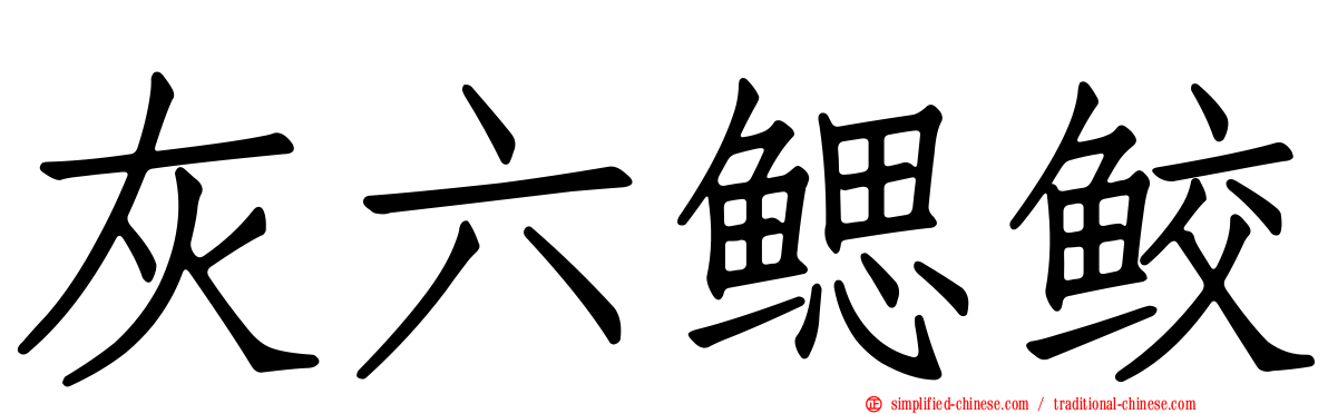 灰六鳃鲛
