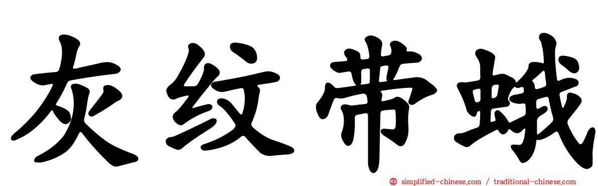 灰纹带蛾