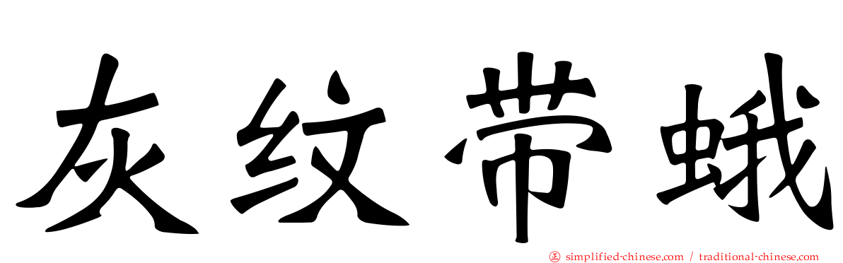 灰纹带蛾