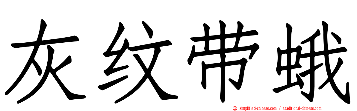 灰纹带蛾