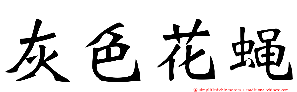 灰色花蝇