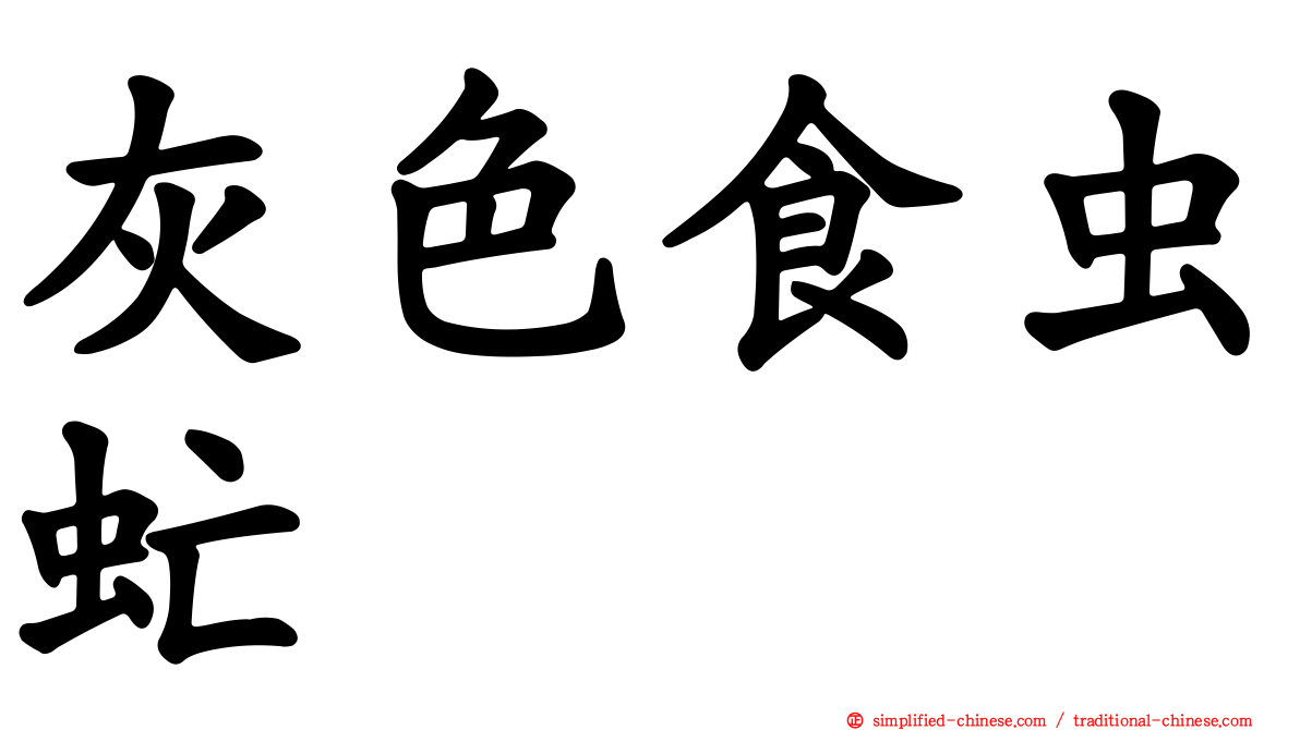 灰色食虫虻
