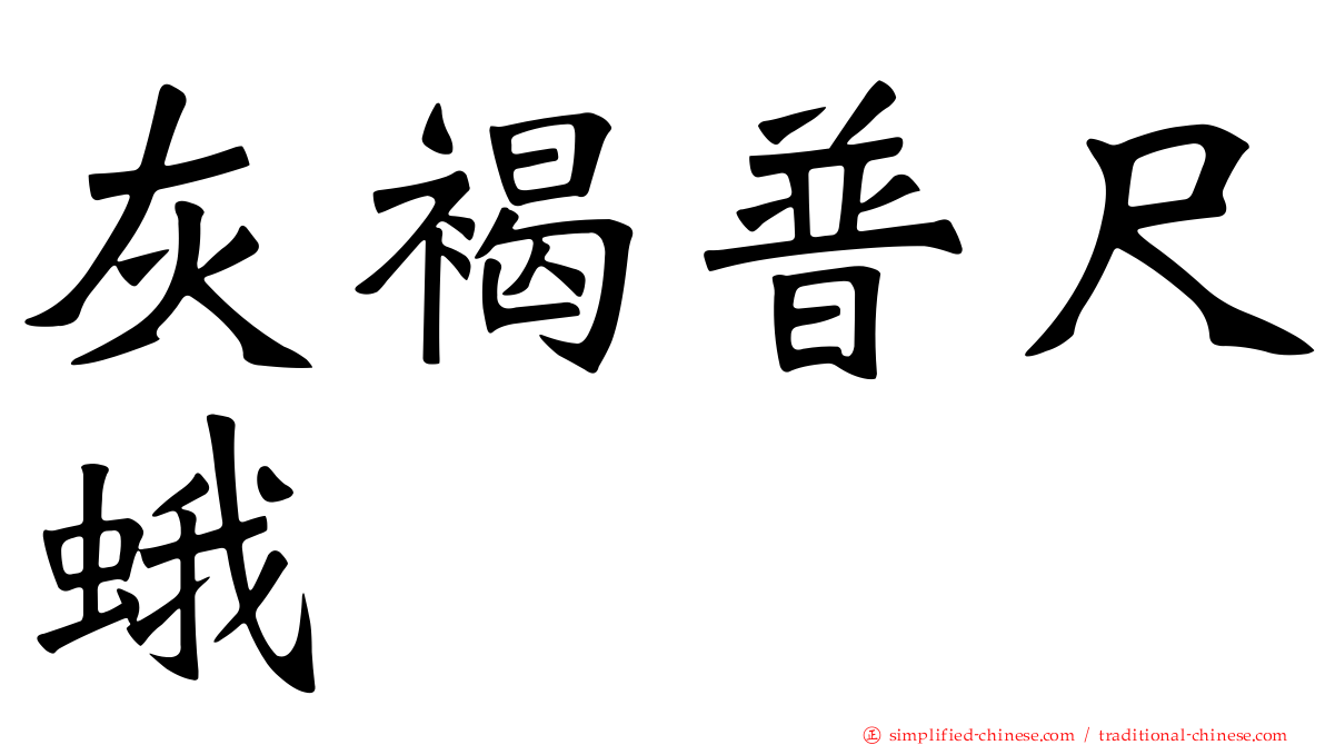 灰褐普尺蛾