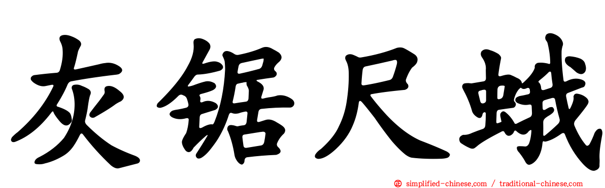 灰锯尺蛾