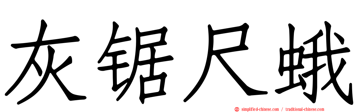 灰锯尺蛾