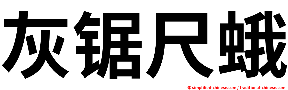 灰锯尺蛾