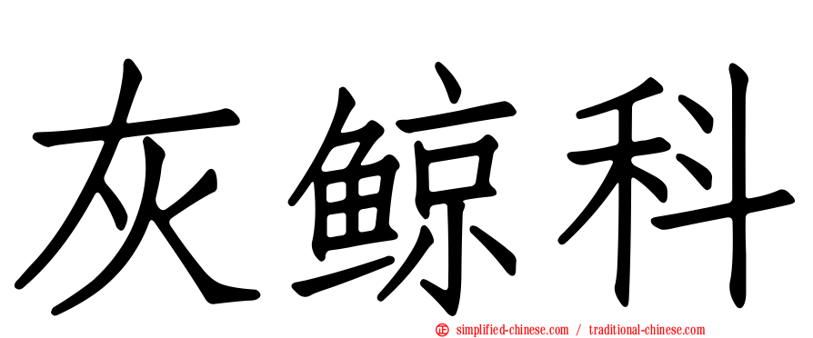 灰鲸科