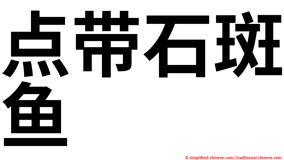 点带石斑鱼
