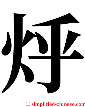 烀 serif font