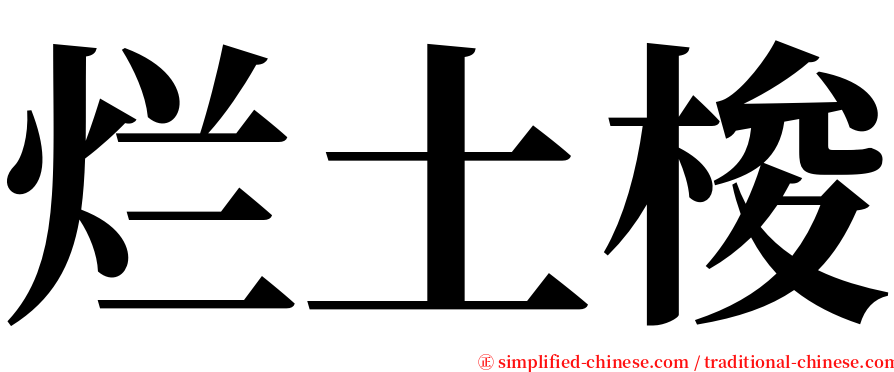 烂土梭 serif font