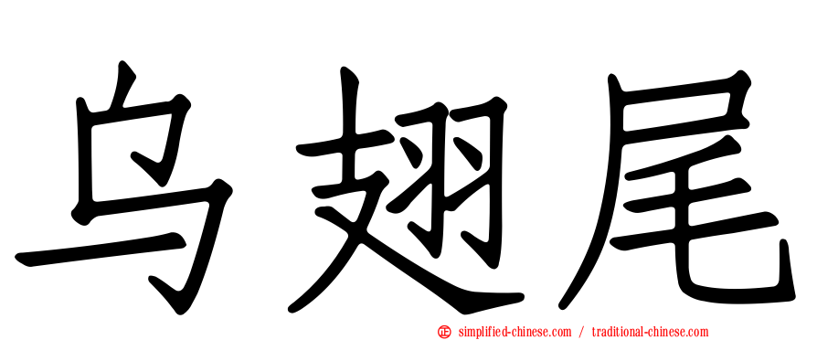 乌翅尾