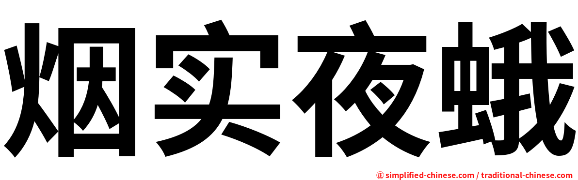 烟实夜蛾