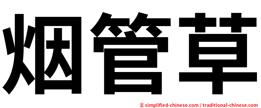 烟管草