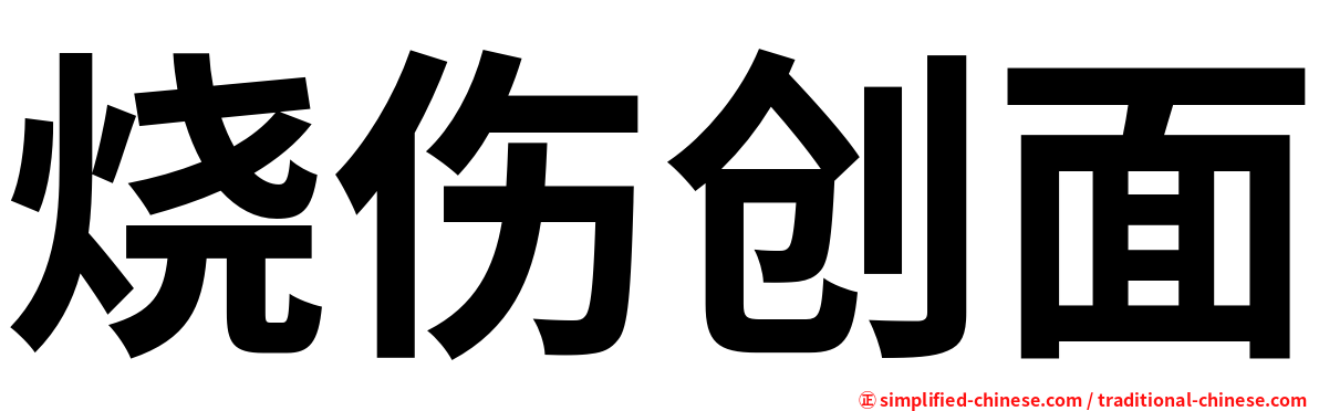 烧伤创面