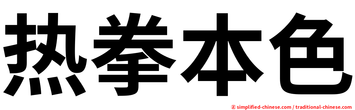热拳本色