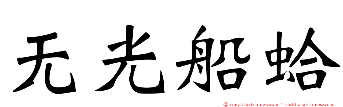 无光船蛤