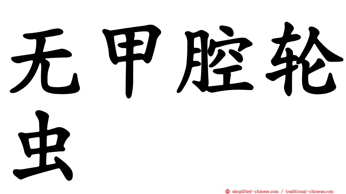 无甲腔轮虫