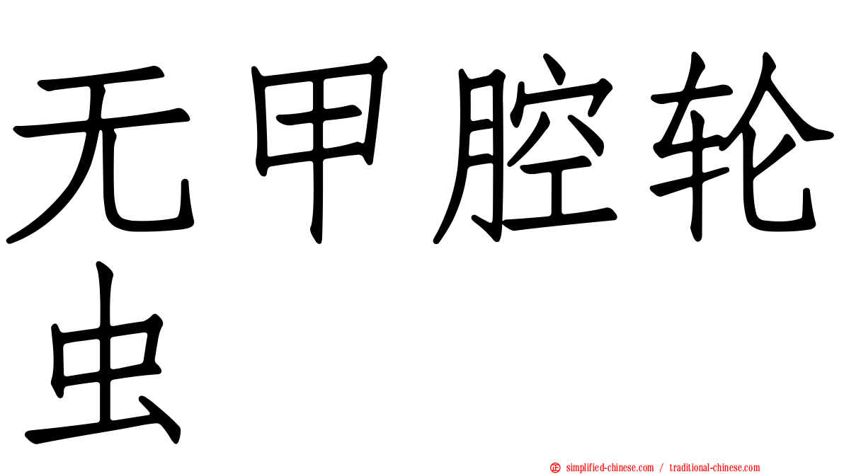 无甲腔轮虫