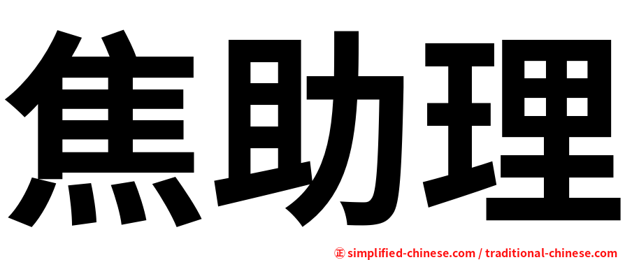 焦助理