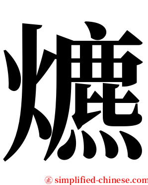 爊 serif font