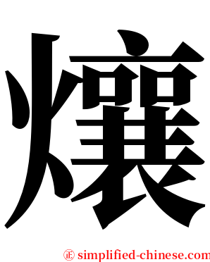 爙 serif font