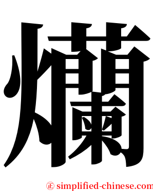 爤 serif font