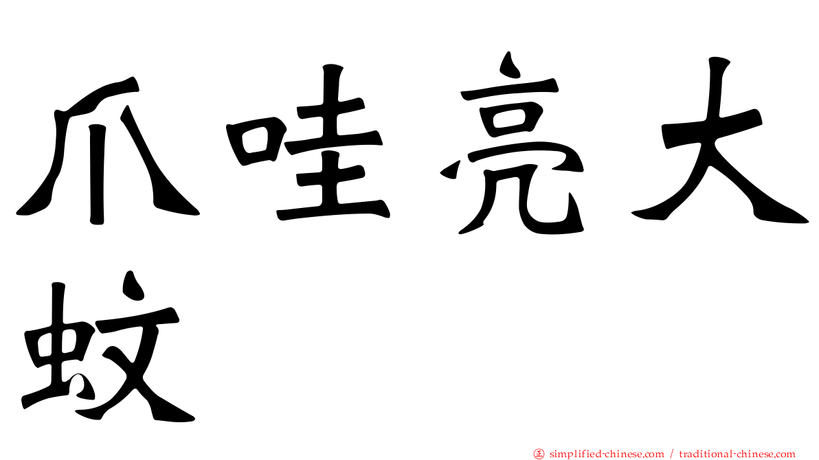 爪哇亮大蚊