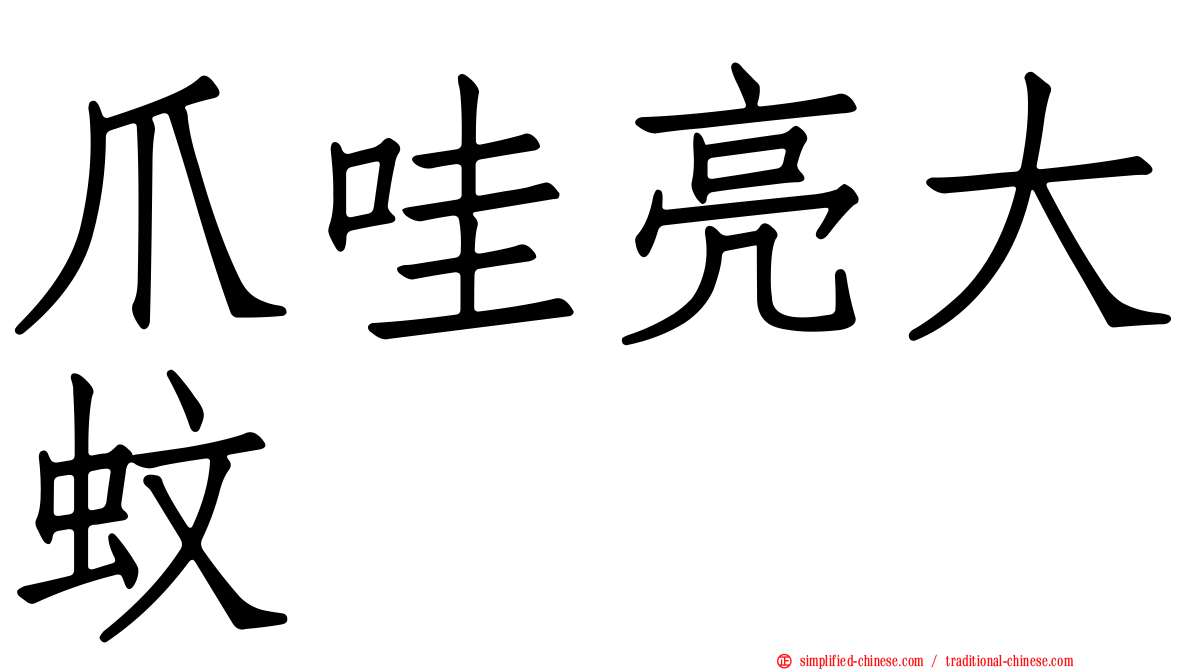 爪哇亮大蚊