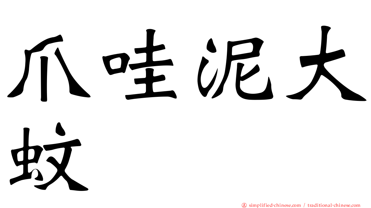 爪哇泥大蚊