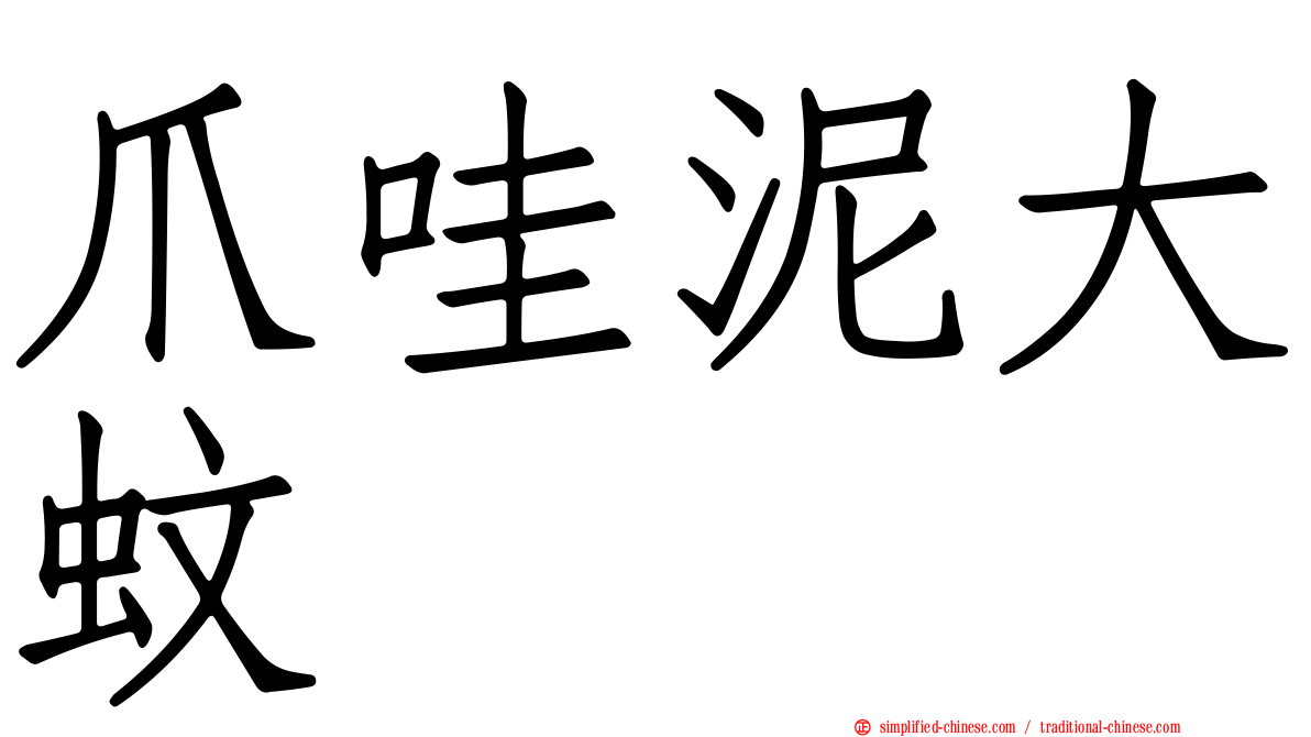 爪哇泥大蚊