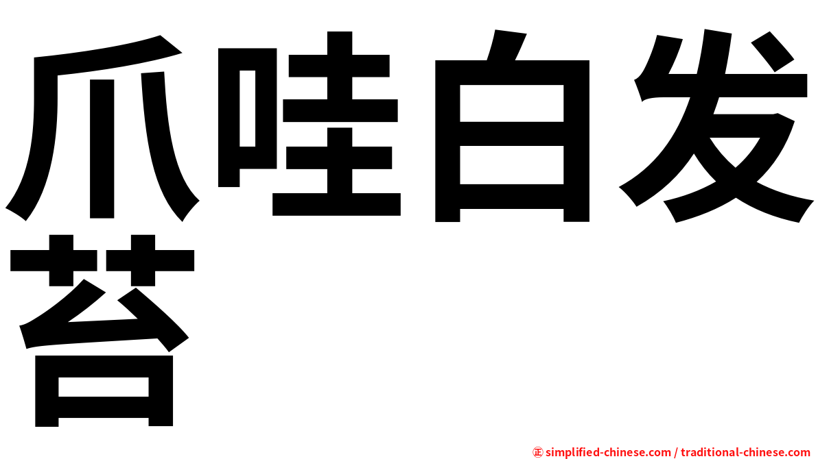 爪哇白发苔