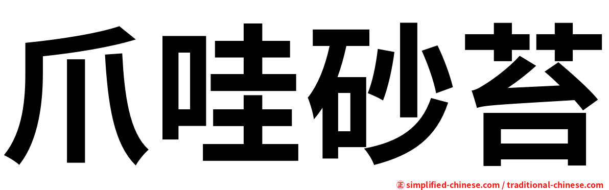 爪哇砂苔