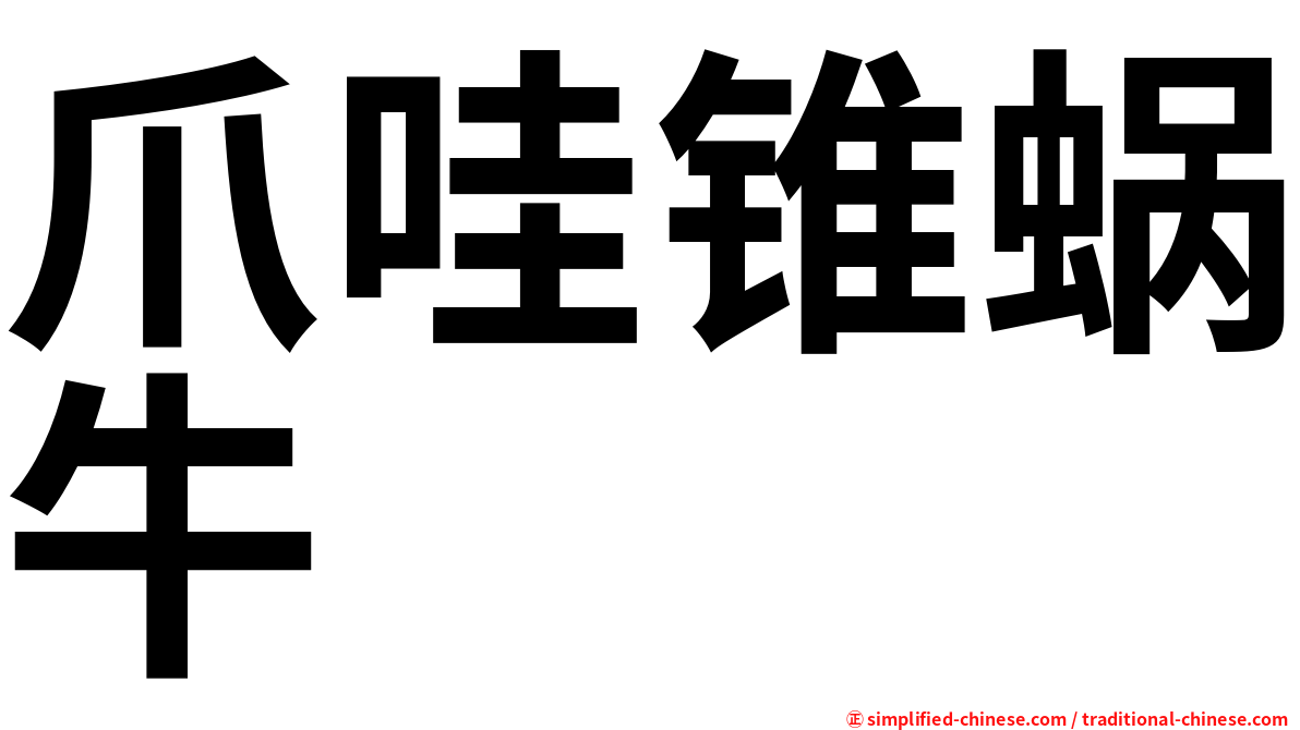 爪哇锥蜗牛