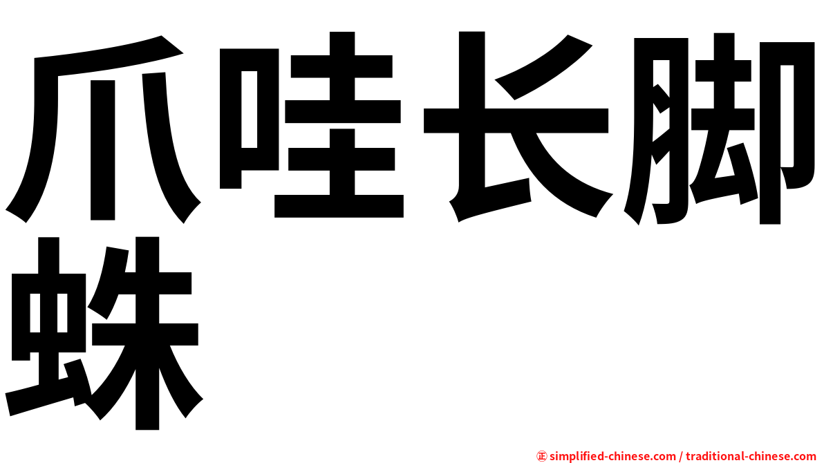 爪哇长脚蛛
