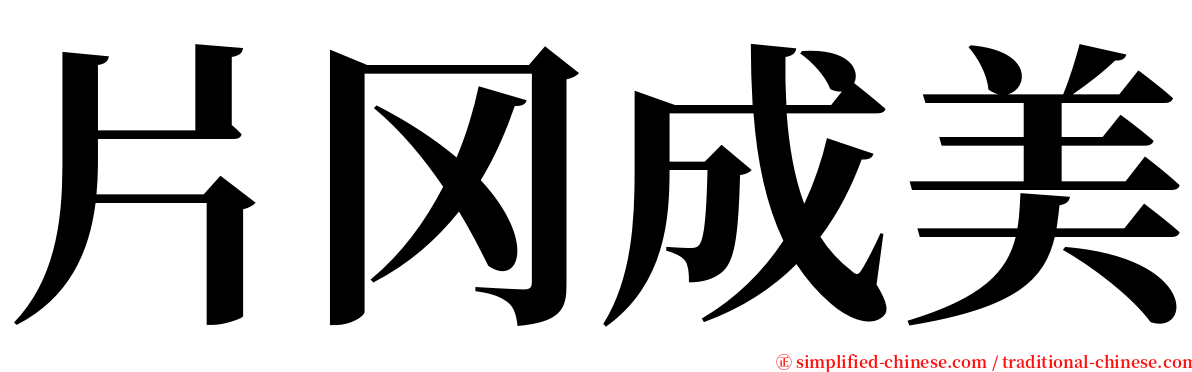 片冈成美 serif font