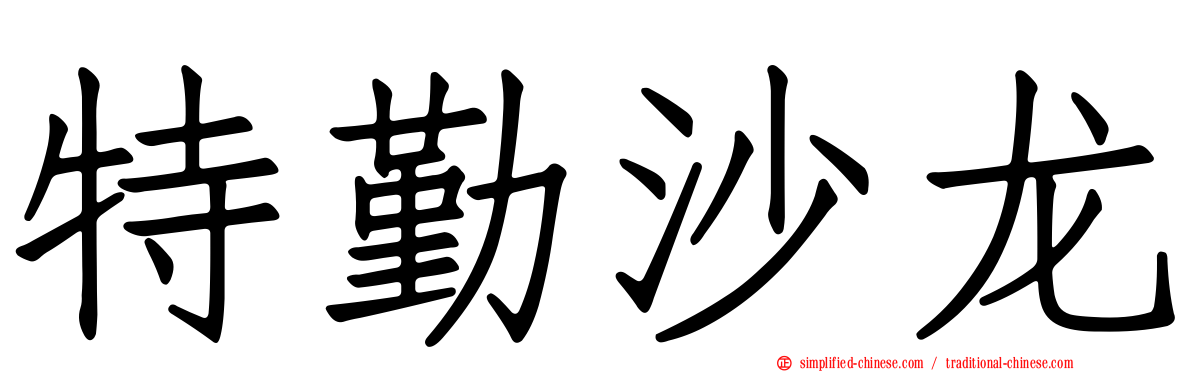 特勤沙龙