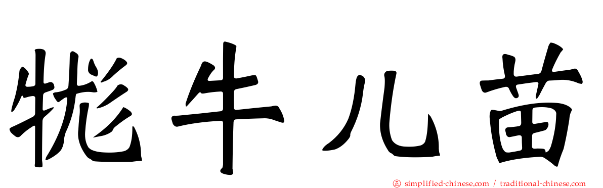 牻牛儿苗