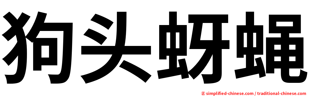 狗头蚜蝇