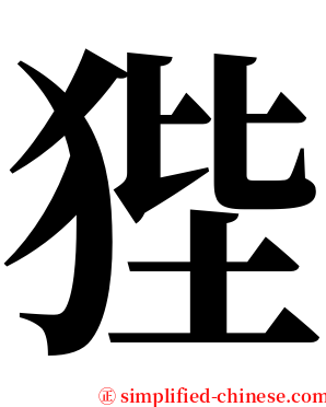 狴 serif font