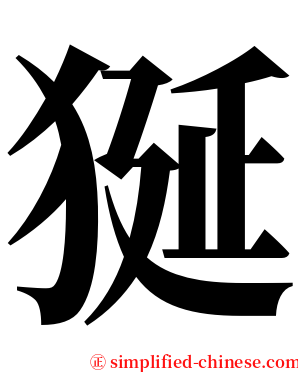 狿 serif font