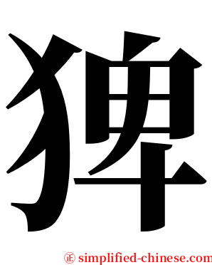 猈 serif font