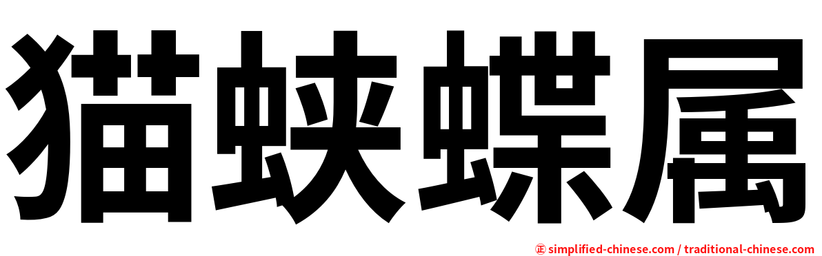 猫蛱蝶属