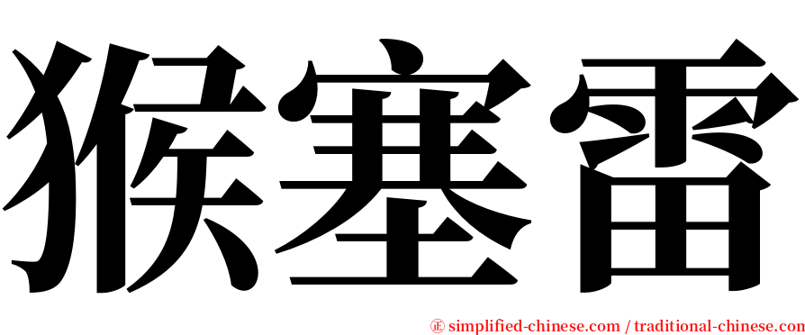 猴塞雷 serif font
