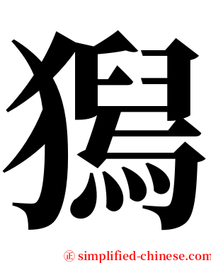 獡 serif font