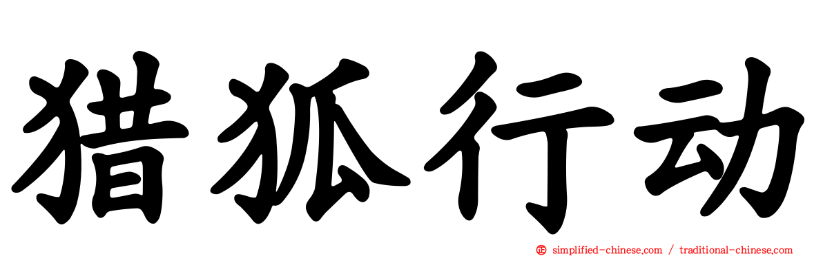 猎狐行动